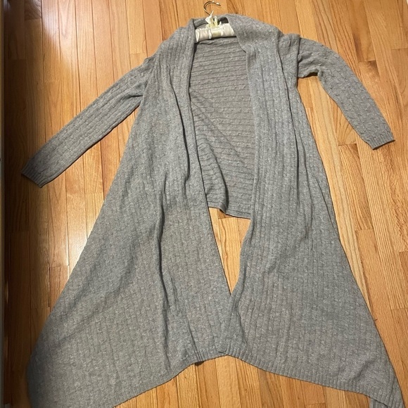 Nordstrom Grey Long Cardigan One Size - Picture 1 of 10